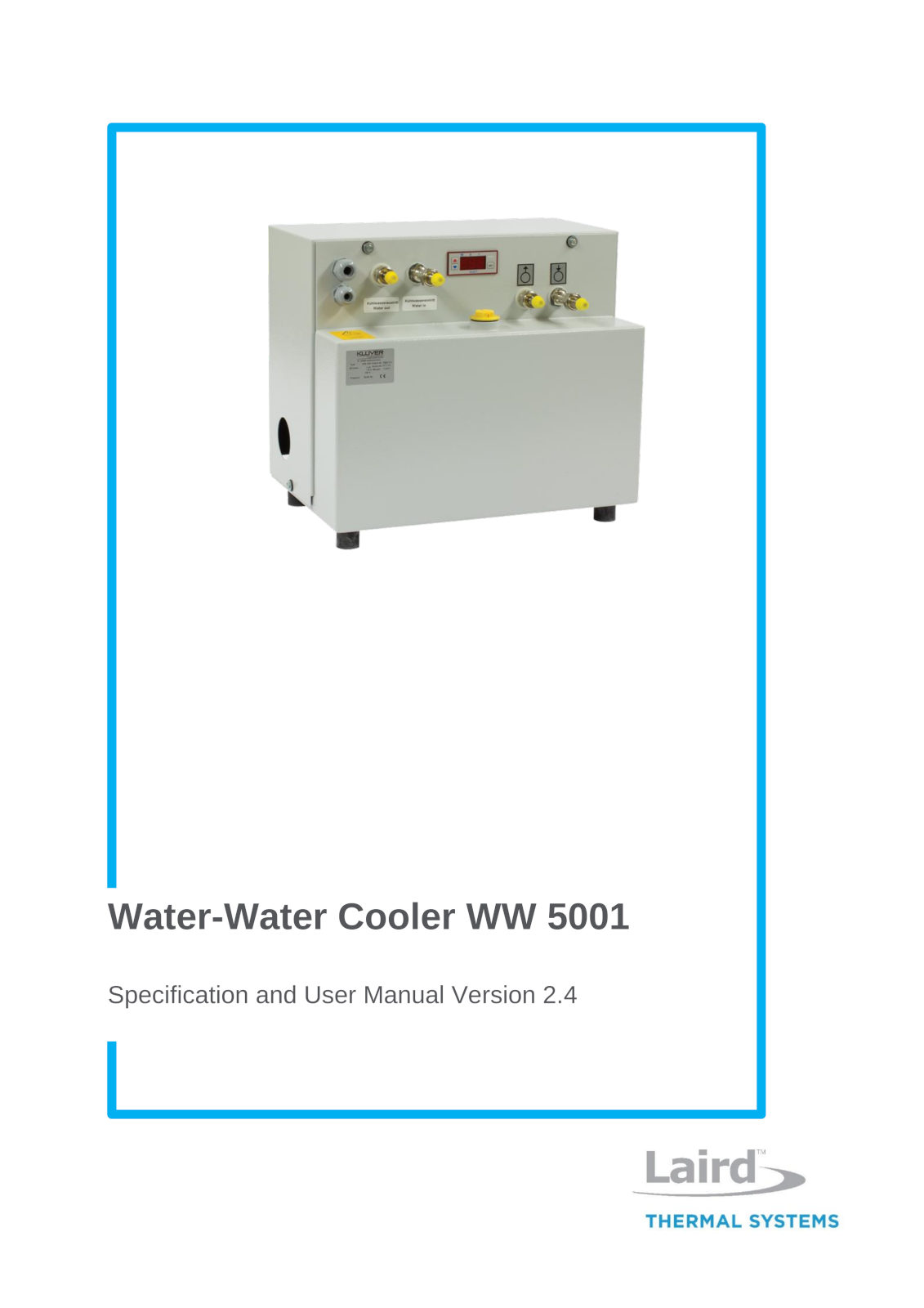 WW5001 User Manual Cover