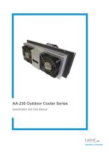 AA-230 Outdoor Cooler Series User Manual Cover Page