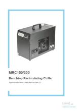 MRC150/300 Benchtop Recirculating Chiller User Manual Image