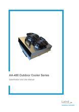 AA-480 Outdoor Cooler Series User Manual Cover